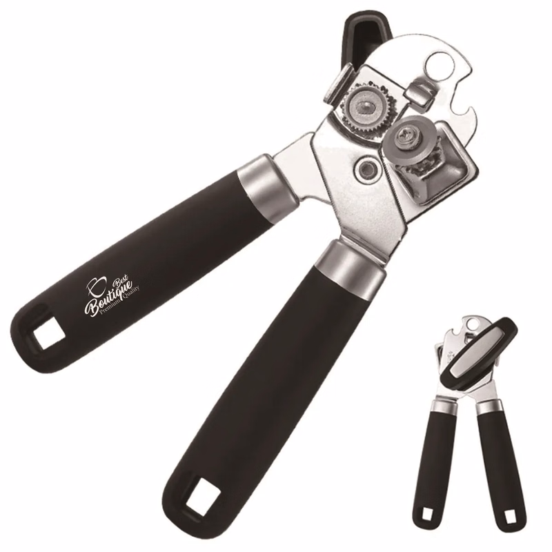 All-in-One Hand Easy Turn Can Opener with Soft Grip Handles