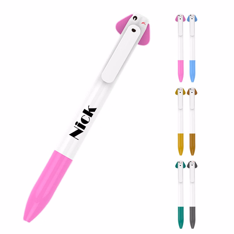 Plastic Ballpoint Pen Cute Puppy Customizable