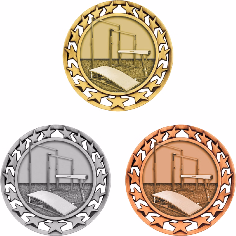 Stock Star Sports Medals: Gymnastics