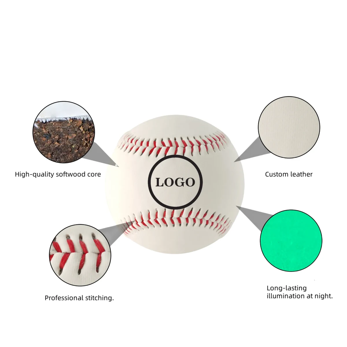 Wood Core Baseball 1