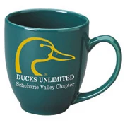 15 oz. Green Ceramic Bistro Mug 1