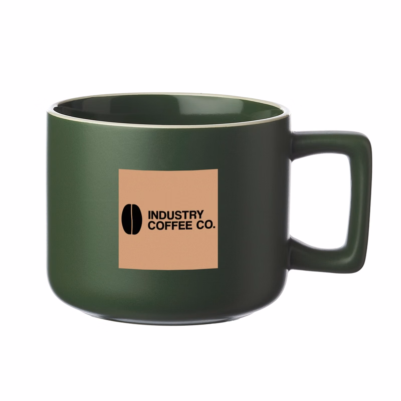 14 oz. Milano Matte Ceramic Mug (2 Color Imprint)