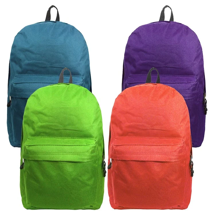 16" Basic Backpacks - 4 Vibrant Colors 1