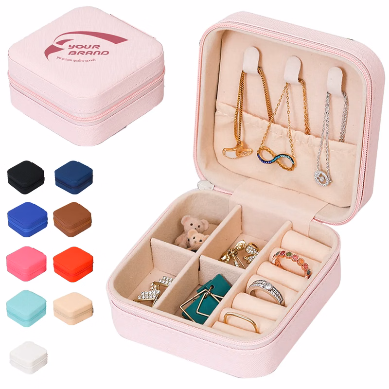 Portable Travel PU Jewelry Box Case Storage Organizer Holder