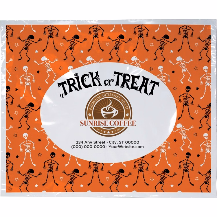 Halloween Scatter Design 2 Plastic Bag (18" x 15")