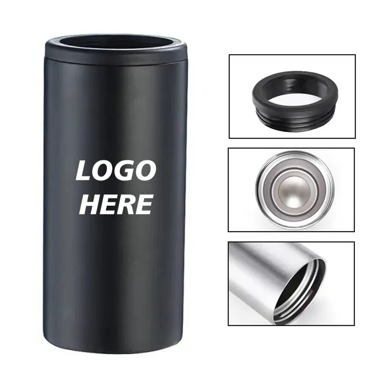 12 oz Stainless Steel Skinny Can Cooler 1