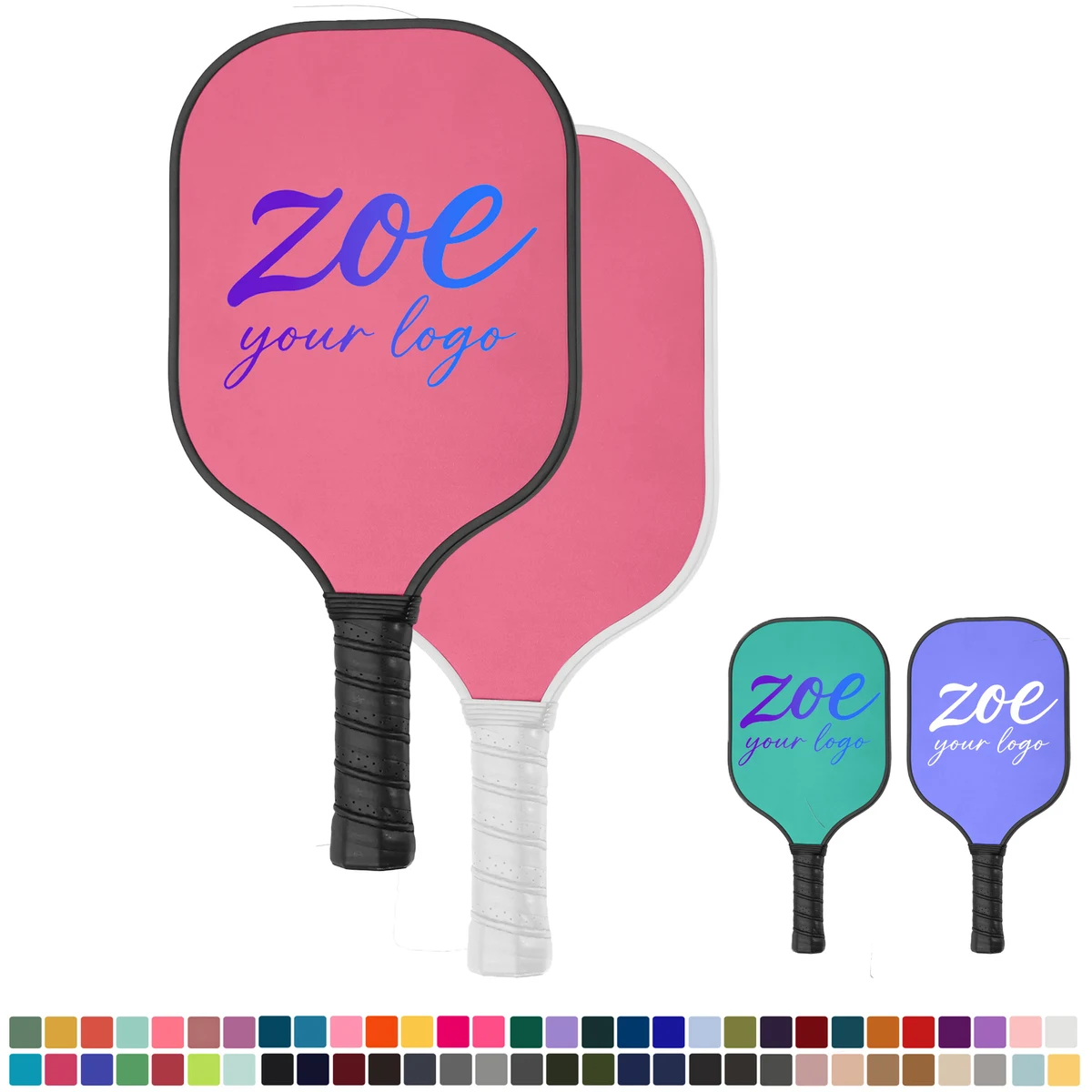 Full Color Fiberglass Pickleball Paddle MOQ50 1