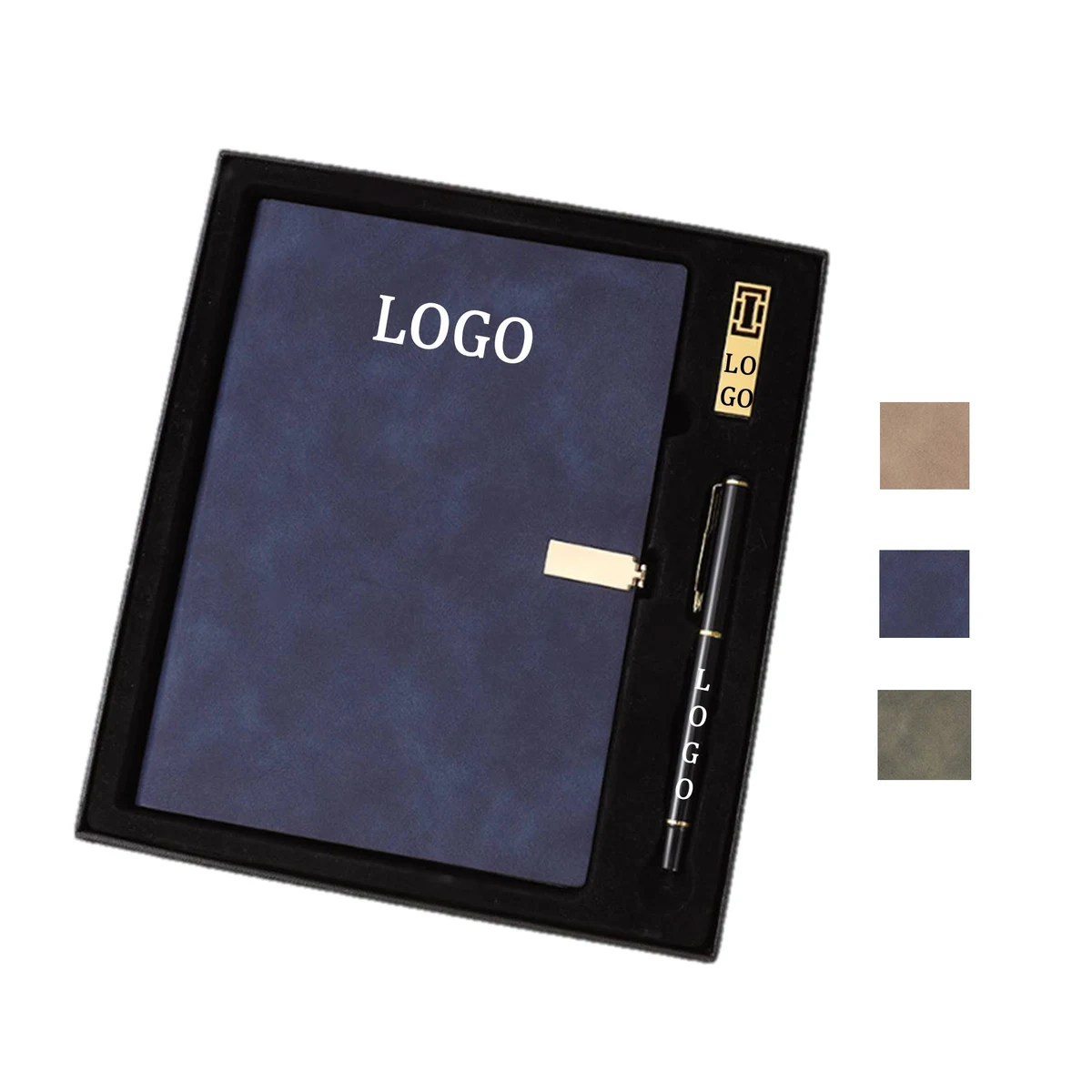 3 Pieces Notebook And Flash Drive Pen Gift Set 1