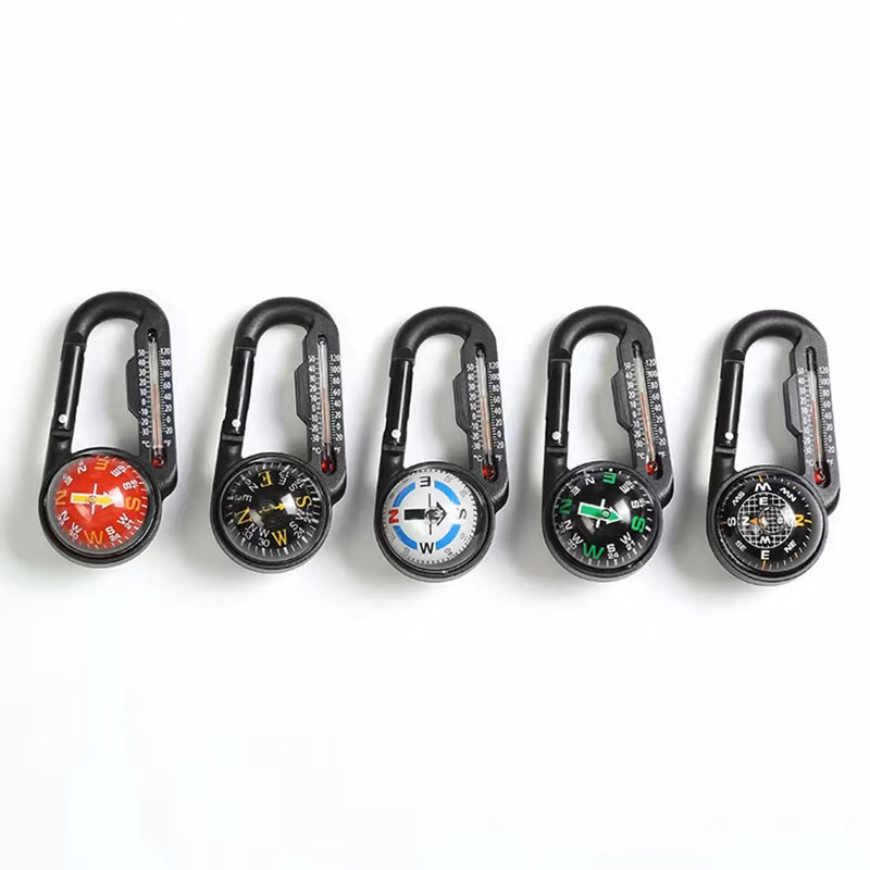 Compass Thermometer Carabiner