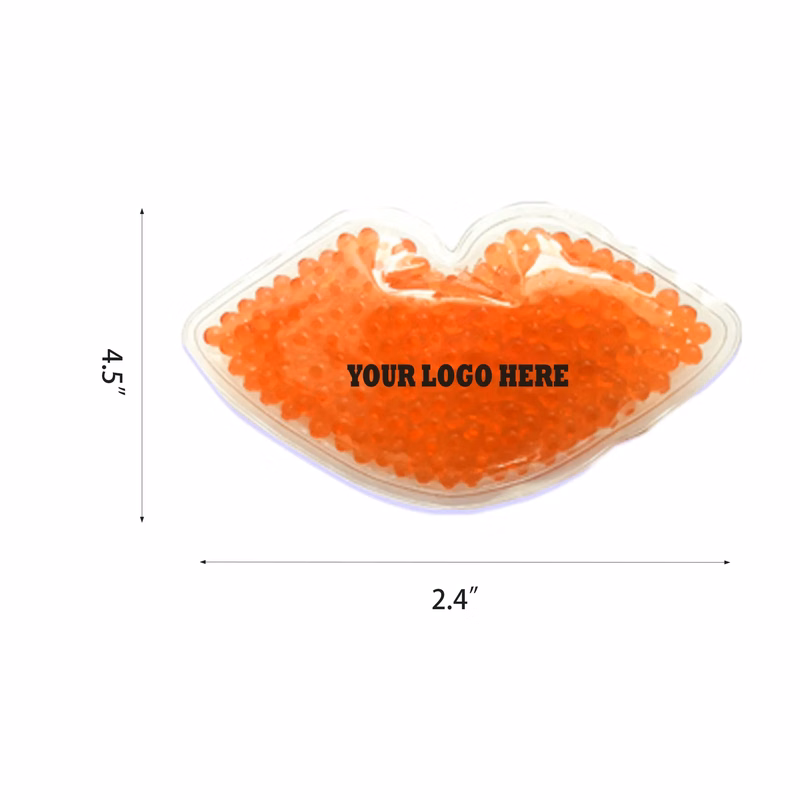 Lip Shape Lipstick Hot Cold Gel Pack Reusable MOQ 200PCS