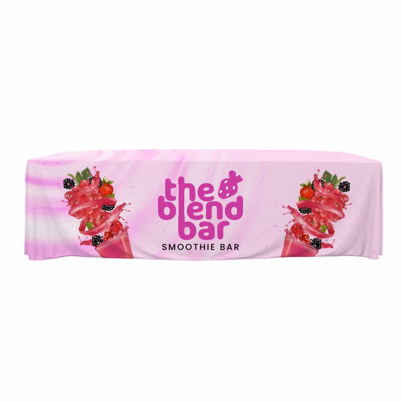 8 ft. Throw PolyKnit Table Cover (Dye Sub Full Cloth)