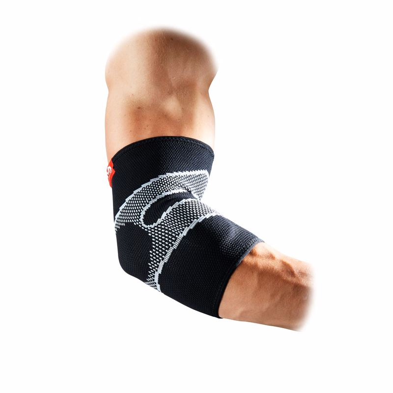 Level 2 Elbow Slv 4 Way Elastic w/Gel Buttresses Blk