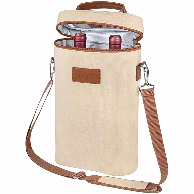 2 Bottle Insulated Wine Cooler Tote Bag