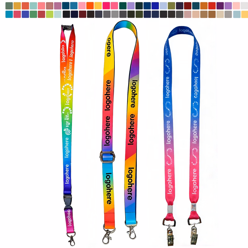 MOQ 10 Personalized Sublimation Printed Lanyard