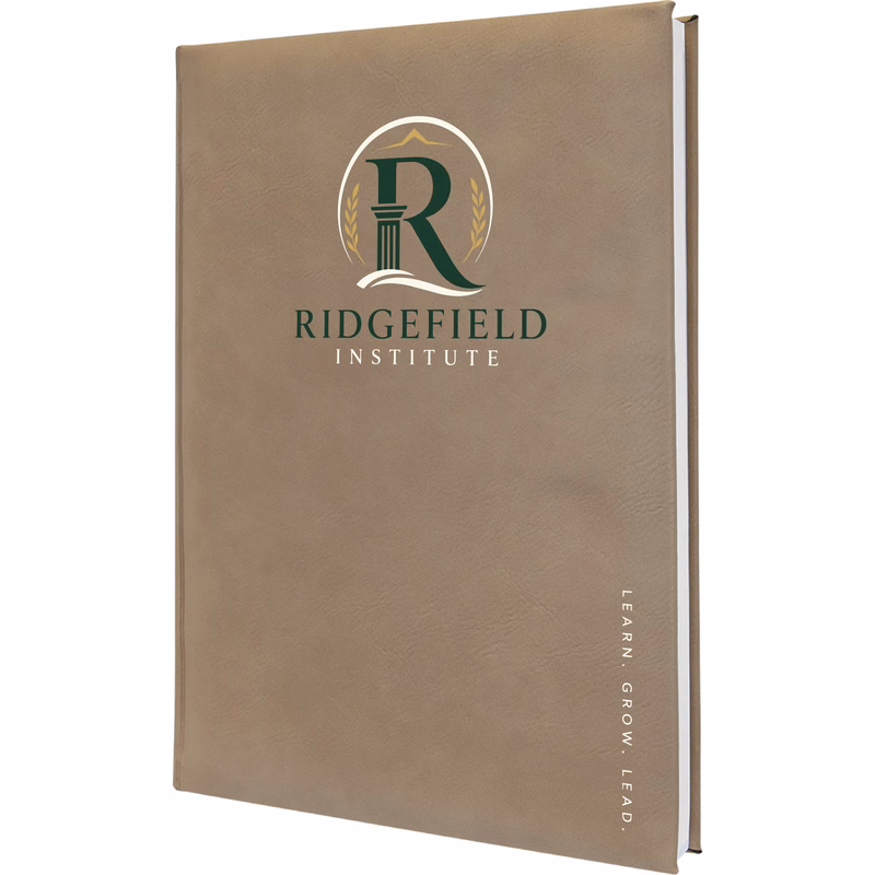 7" x 9" Light Brown Leatherette Journal