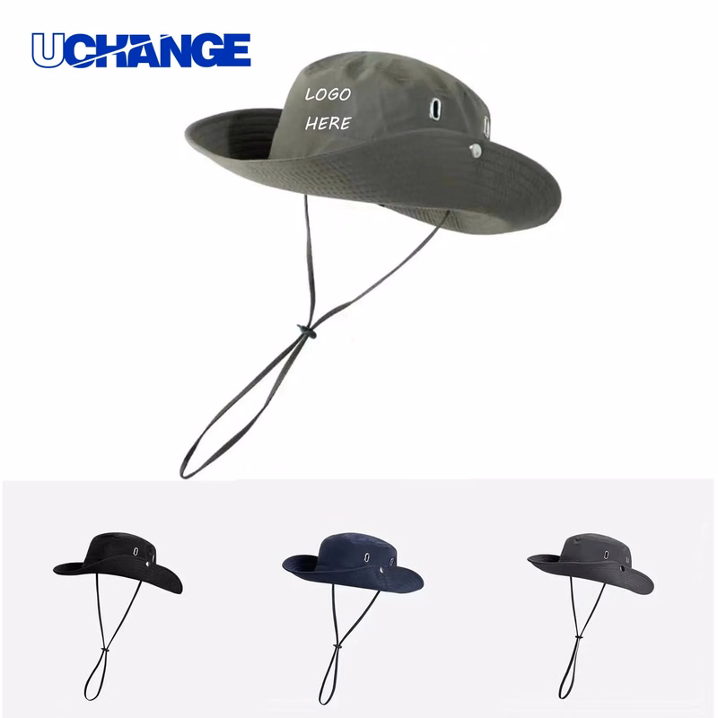 Quick Dry Breathable Wide Brim Bucket Hat for Outdoor and Sun Protection Use