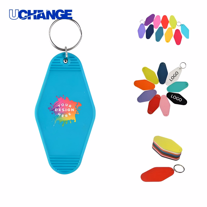 Full Color Retro Hotel Keychain