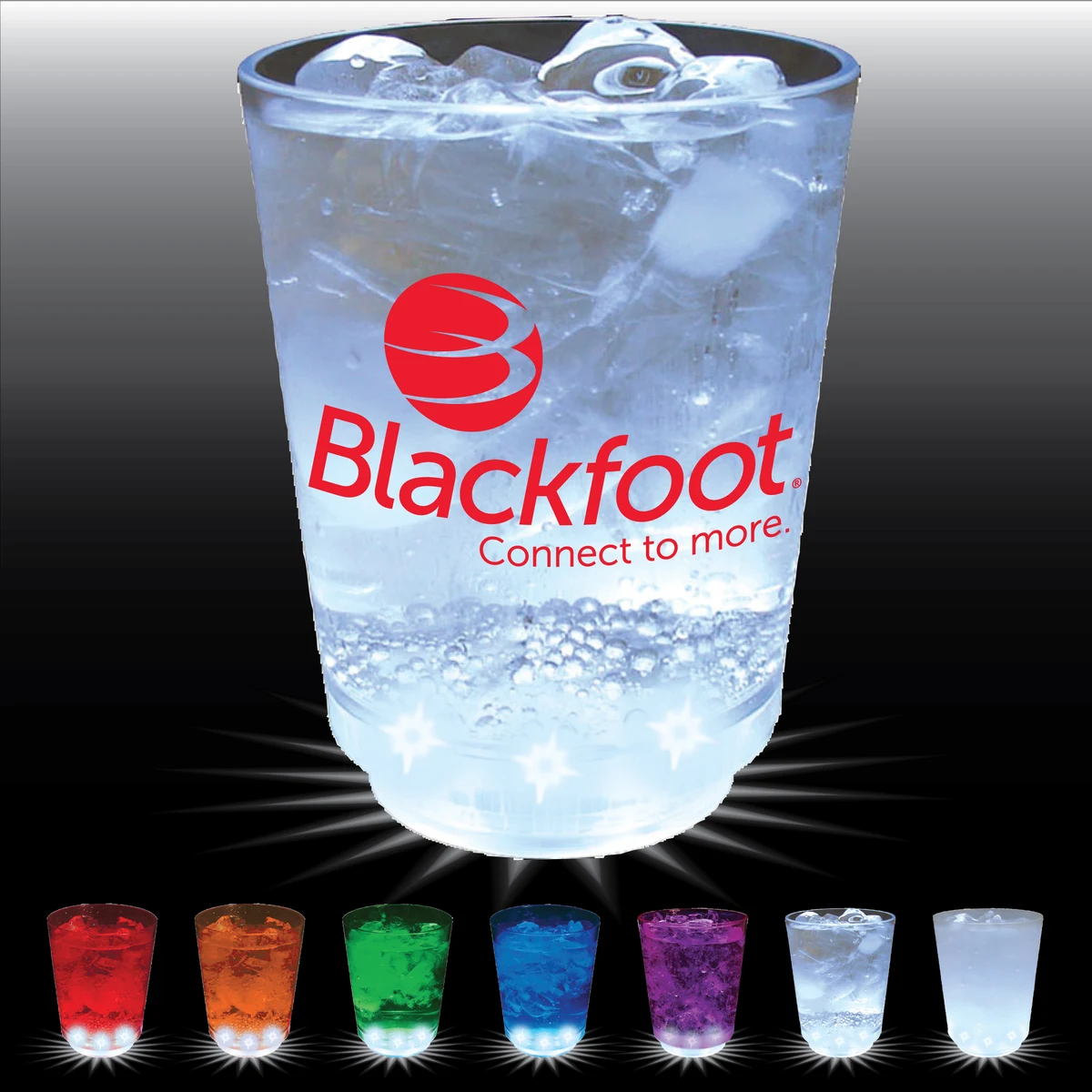 12oz 5-Light Plastic Rocks Cup 1