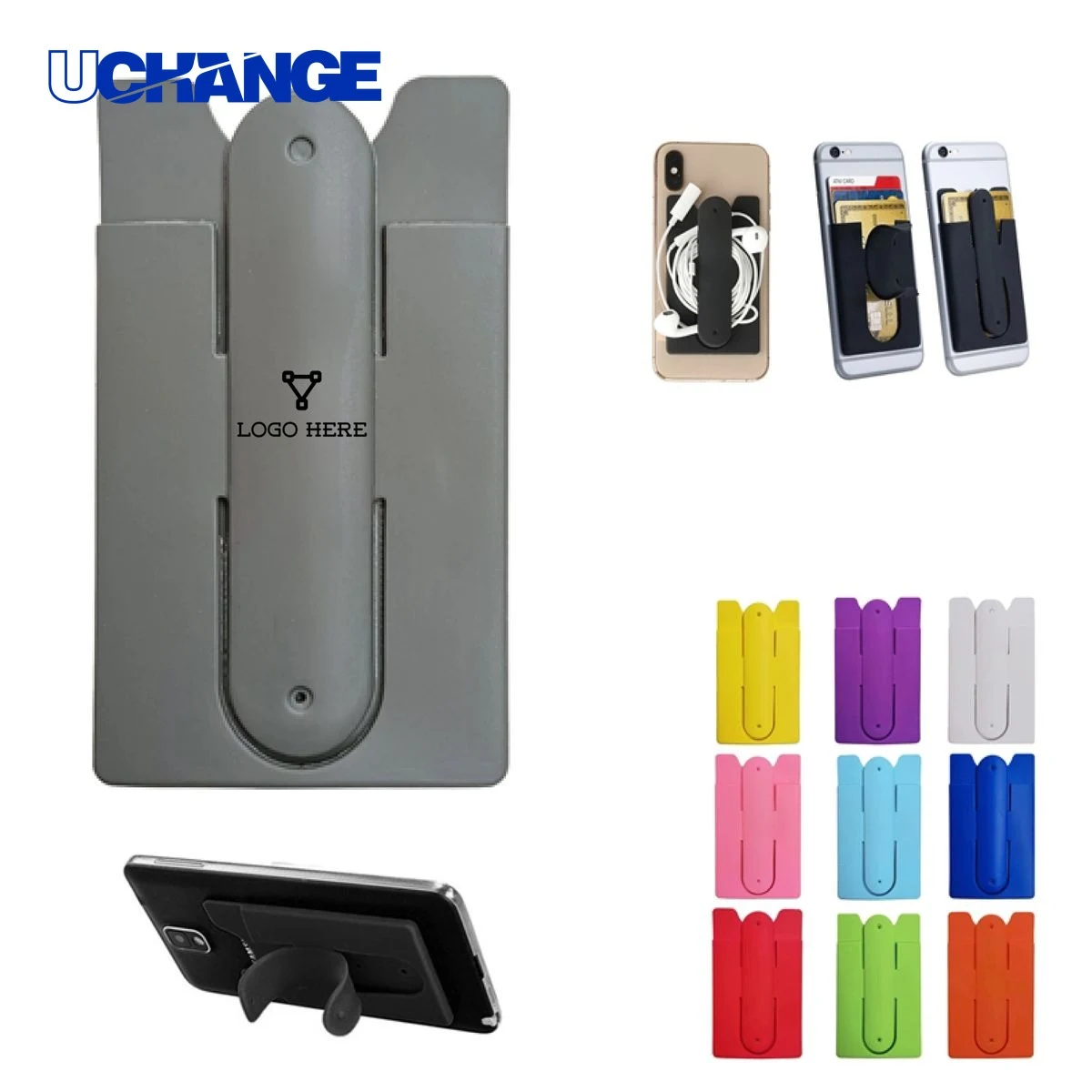 Silicone Card Holder With Foldable Stand 1