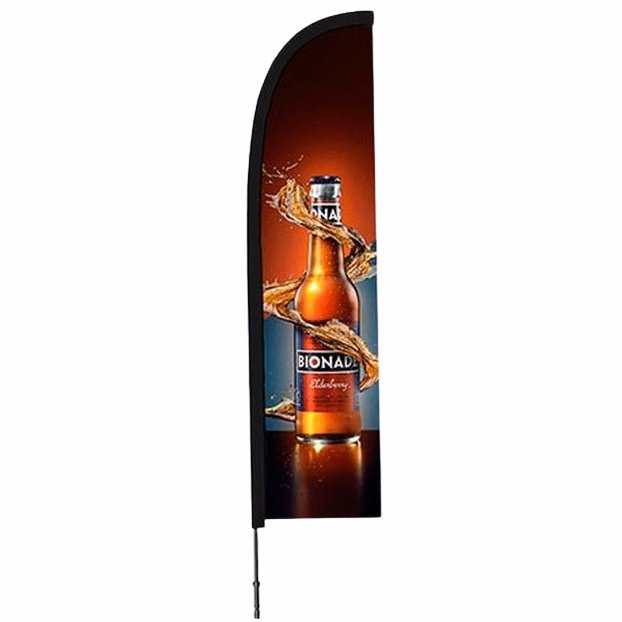 11ft Custom FEATHER FLAG Double Sided -Straight- PACKAGE "B"