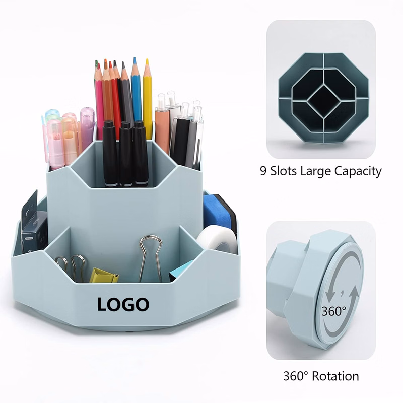 Slots 360° Rotating Pencil Pen Organizer