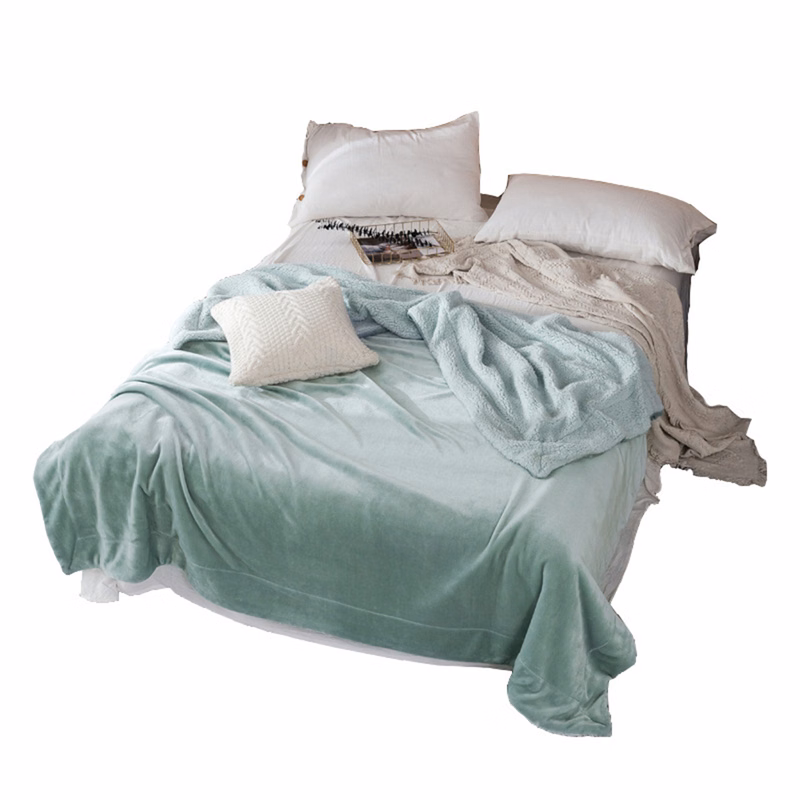 Soft Fringed Flannel Fleece Blanket