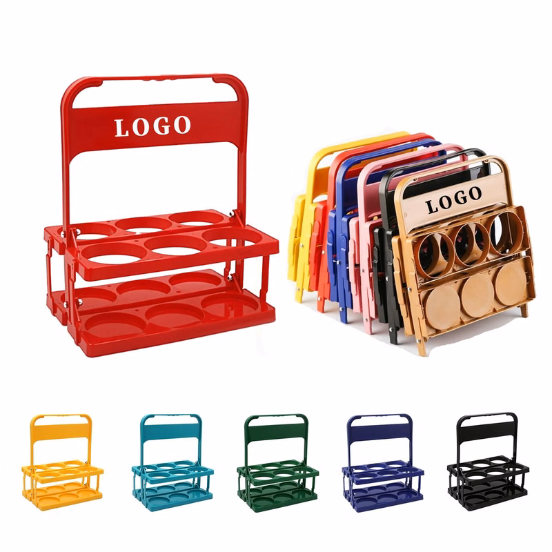 6 Pack Foldable Beer Bottle Carrier