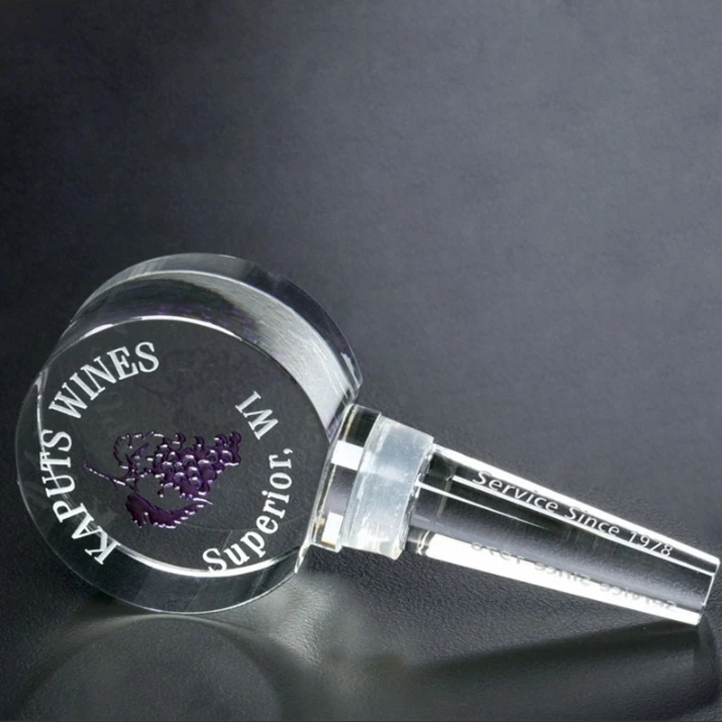 Crystal Wine Bottle Stopper - Circle 1