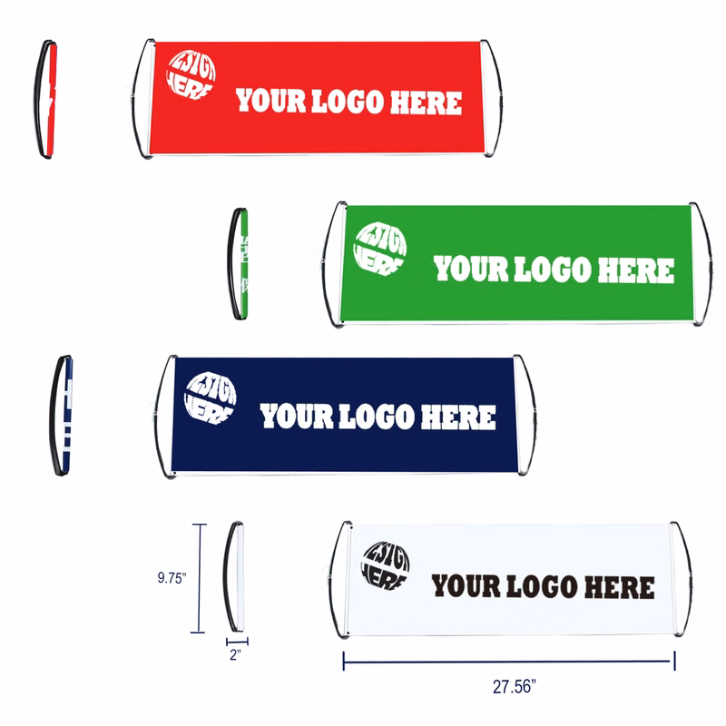 Custom Retractable Handheld Pocket Flag Advertising Banners
