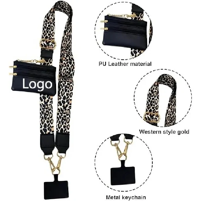 Phone Strap with Zippered Pouch 1