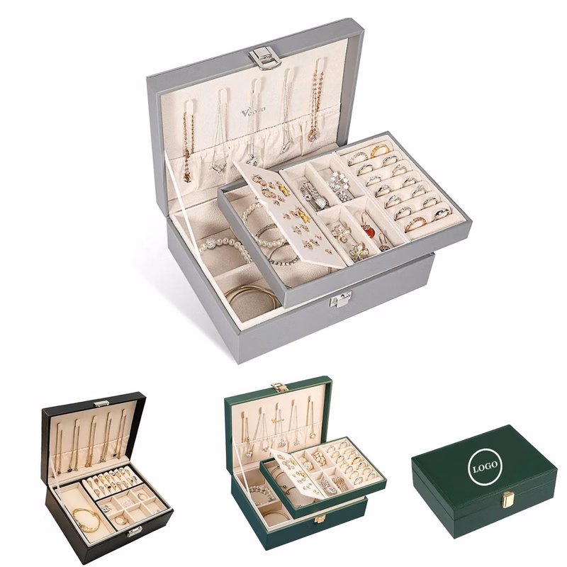 Double-Layer Jewelry Organizer Box