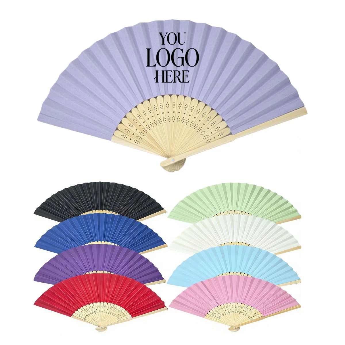 Foldable Bamboo Handheld Fan 1