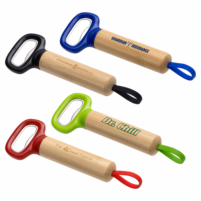 Pop Top Bamboo Bottle Opener