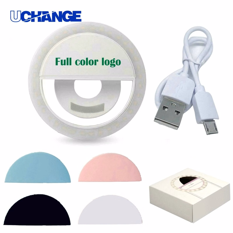 Rechargeable Round Ring LED Selfie Fill Light