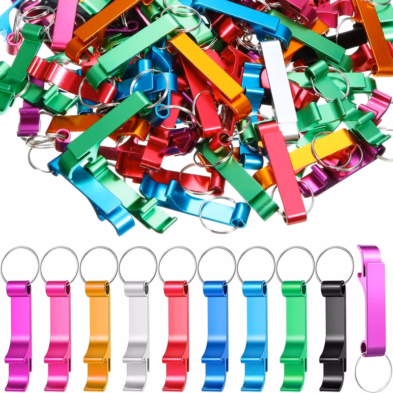 Aluminum Bottle Opener Keychain Ring