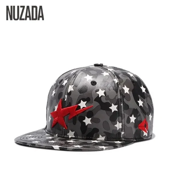 Custom All Over Print Leather Snapback Hat 1
