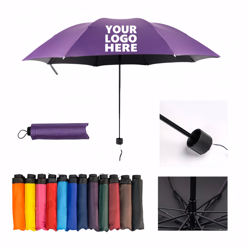 Manual Foldable Sun-Rain Umbrella With UV Blocking