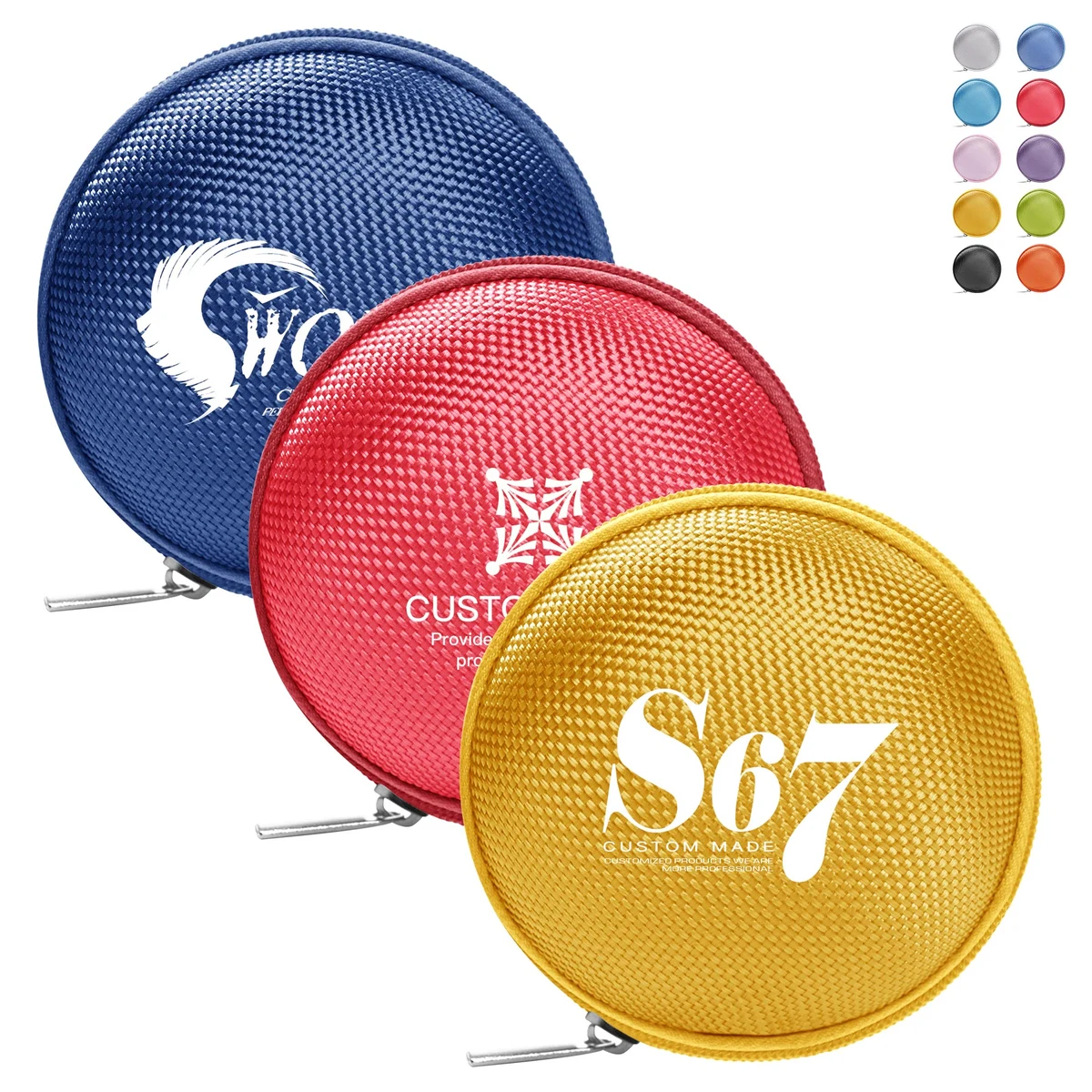 Round And Compact Portable Earphone Case 1