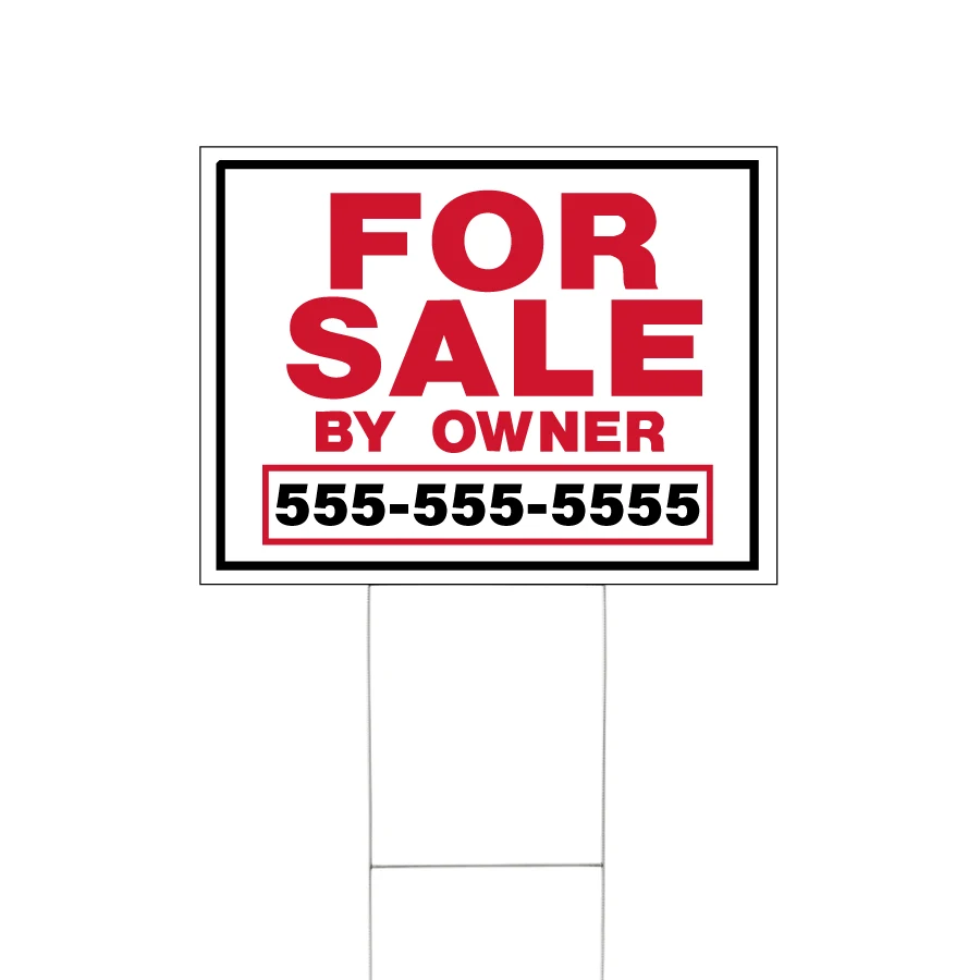 12in. x 18in. Coroplast Lawn and Site Signs 1