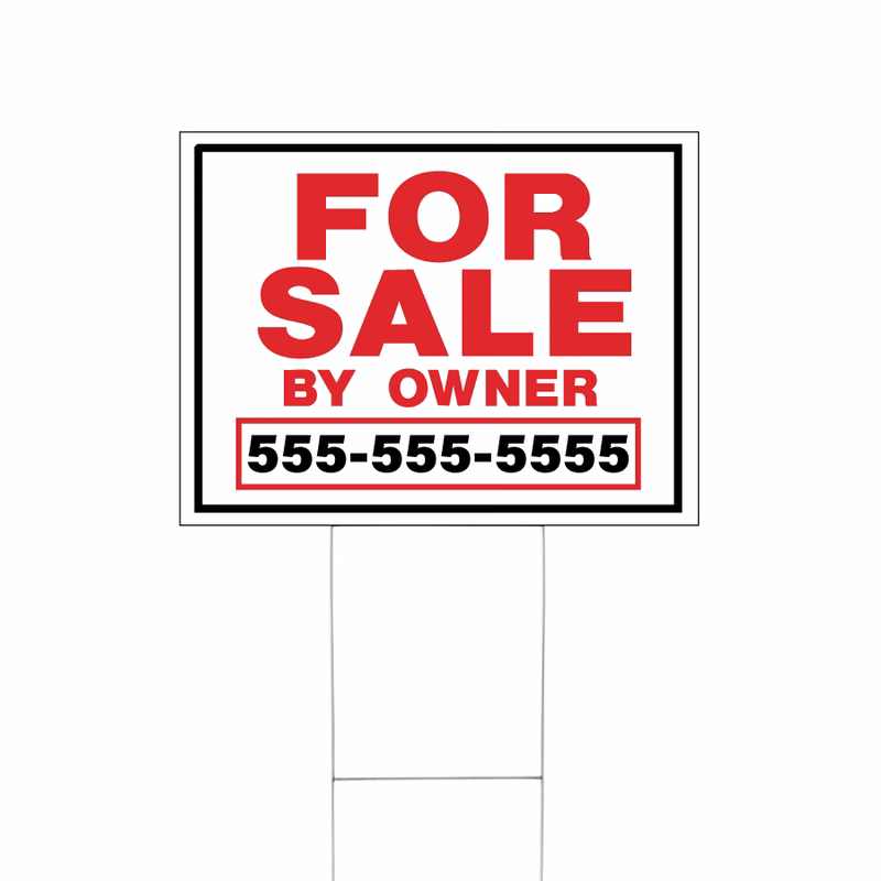 12in. x 18in. Coroplast Lawn and Site Signs