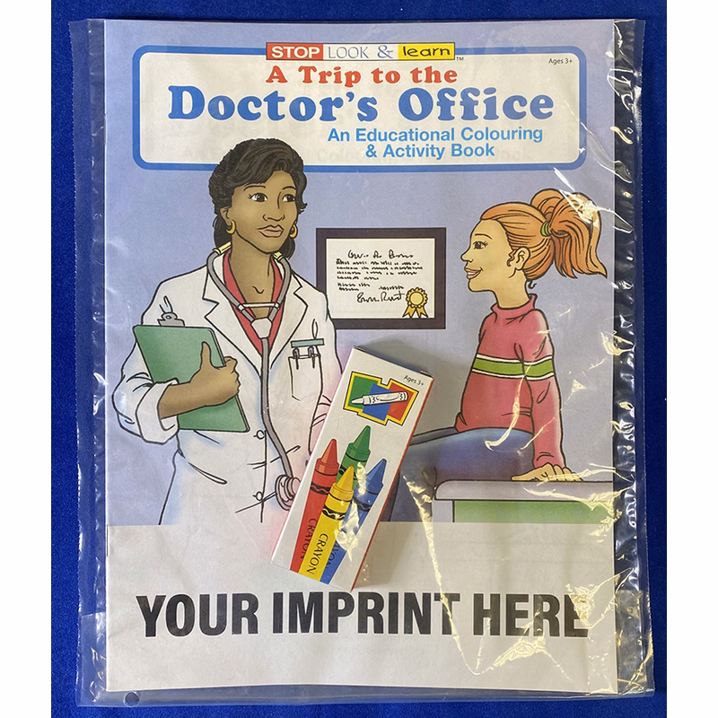 COLORING SET - A Trip to the Doctor's Office Coloring Book Fun Pack