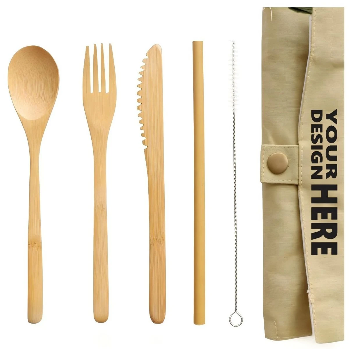 Portable Wooden Tableware Set 1