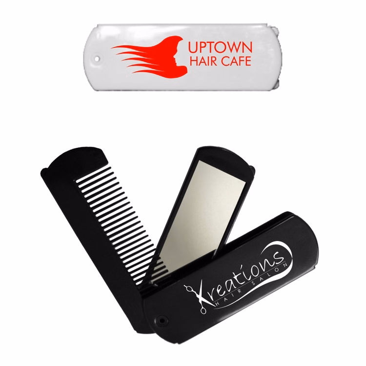 Folding Travel Mirror & Comb Set