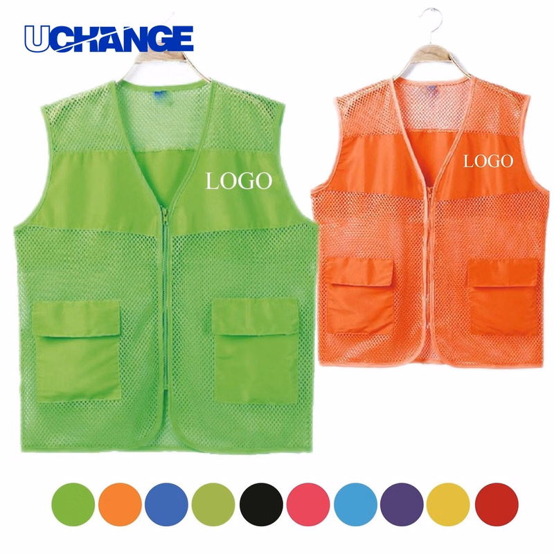 Summer Mesh Sports Vest with Pockets