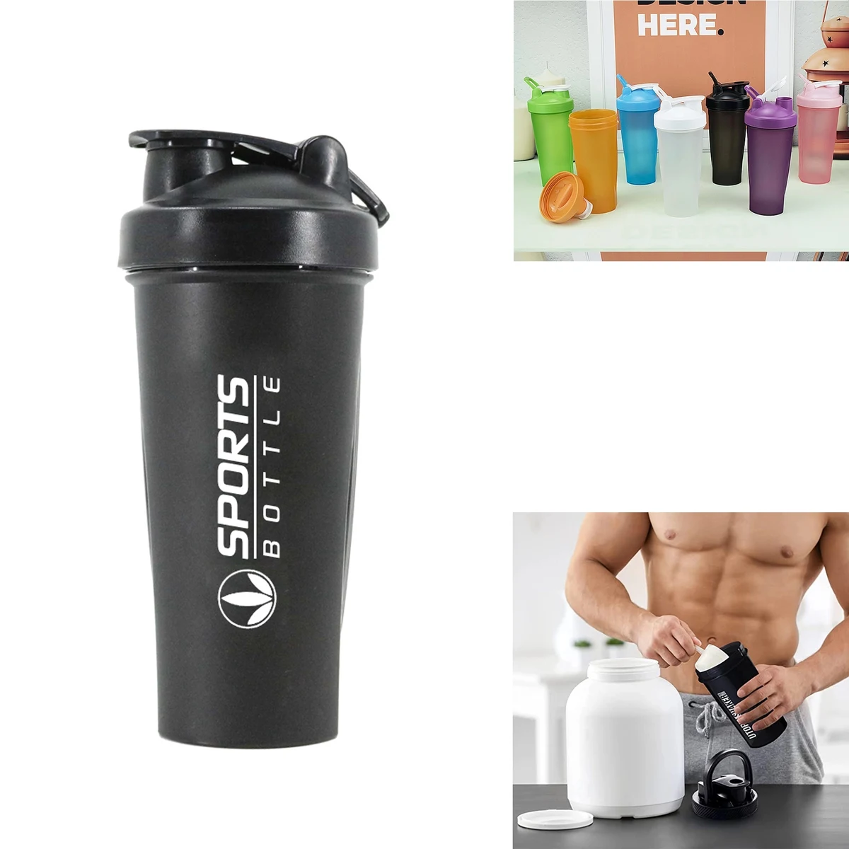 Protein Shaker Bottle 20-Ounce 1