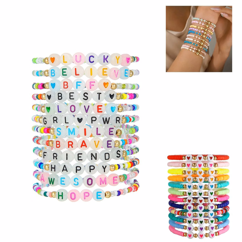 Adjustable Beaded Bracelets with Durable Cord