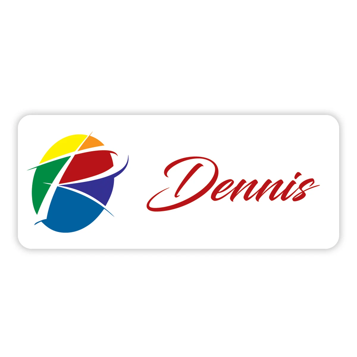 UV Full-Color Name Badge - 1.25"X3" Spectrum Series (60mil) 1