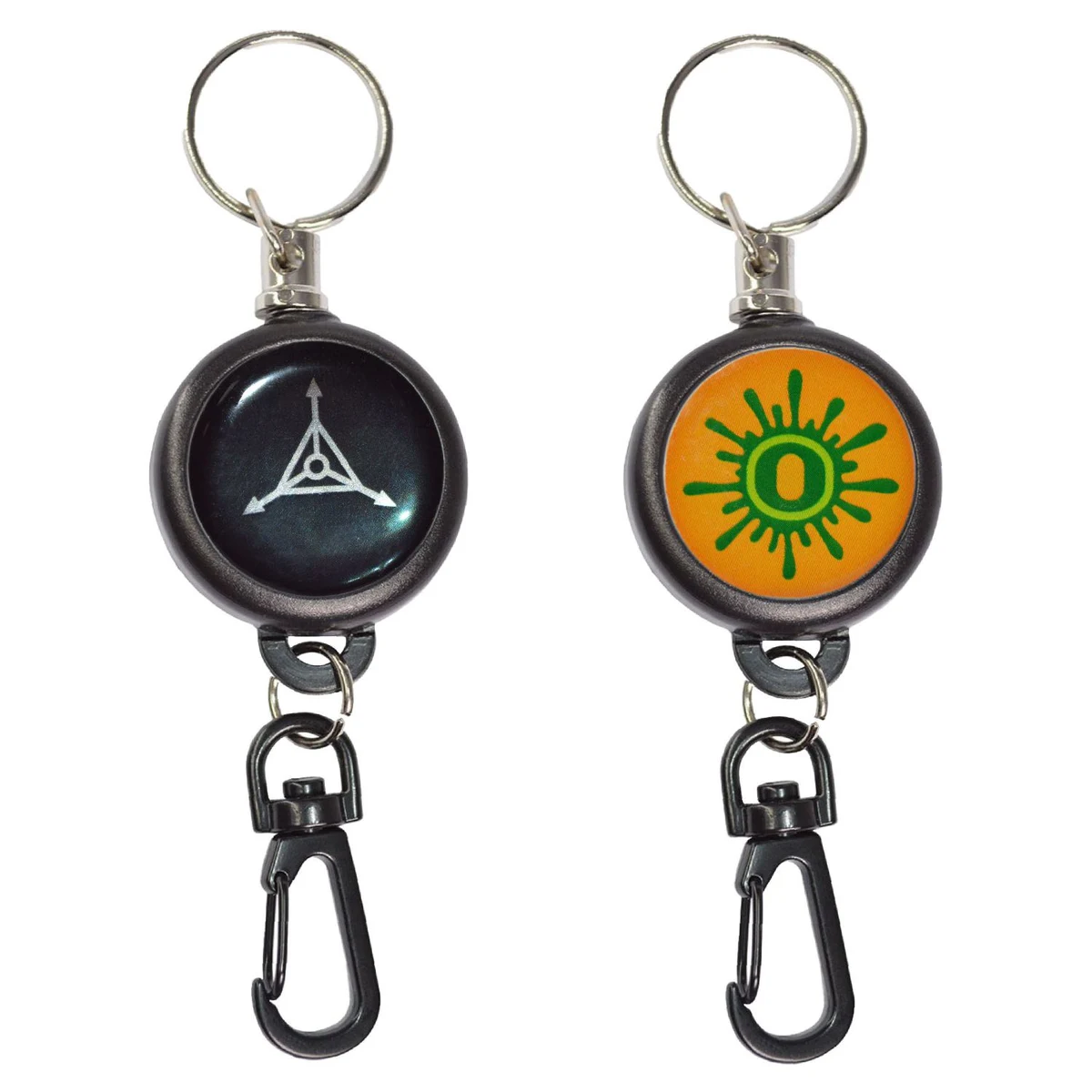 Outdoor Concave Badge Reel w/ Carabiner 1