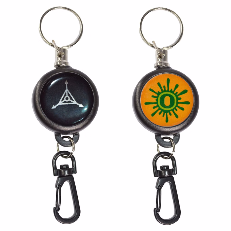 Outdoor Concave Badge Reel w/ Carabiner