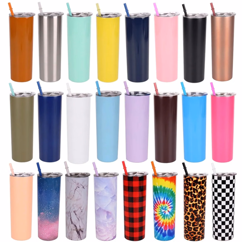 20oz Insulated Coffee Tumbler Cup with Lid and Straw